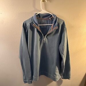 Tommy Bahama Men's Dusty Blue Quarter-Zip Shirt Jacket